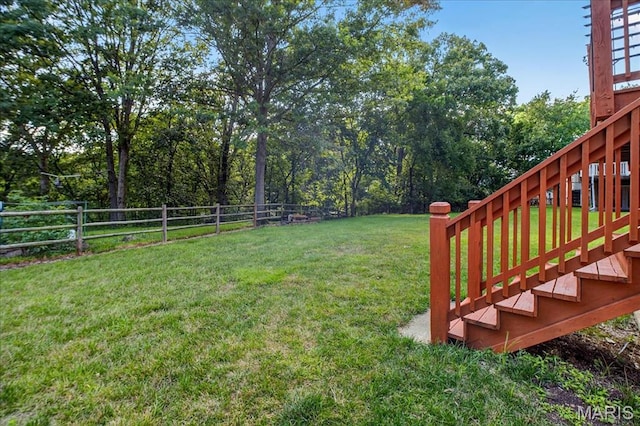 16544 Willow Glen Dr, Wildwood, MO 63040 - view of yard with stairs