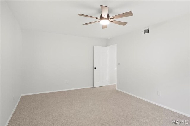 15371 Timber Hill Ln, Chesterfield, MO 63017 - empty room featuring light carpet and a ceiling fan