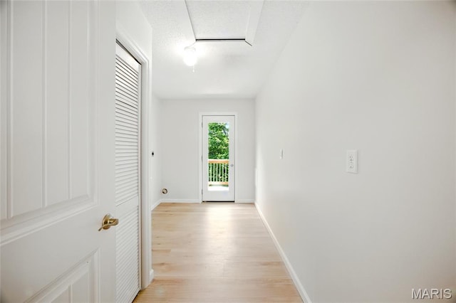6905 Scenic View Dr, Cedar Hill, MO 63016 - hallway featuring light wood finished floors and baseboards