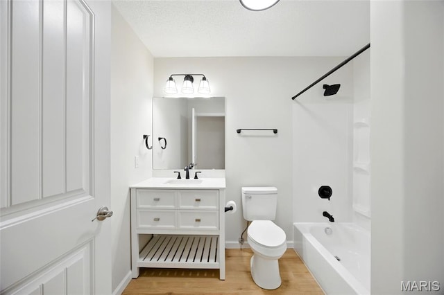 6905 Scenic View Dr, Cedar Hill, MO 63016 - full bath with vanity, wood finished floors, and washtub / shower combination