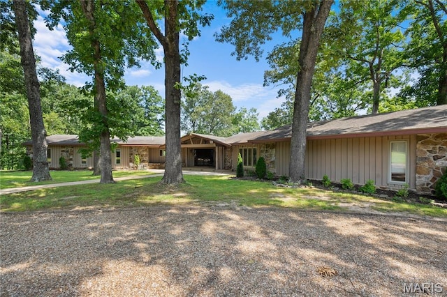 2402 Ripley Rte Unit A, Doniphan, MO 63935 - view of front of property with board and batten siding and stone siding