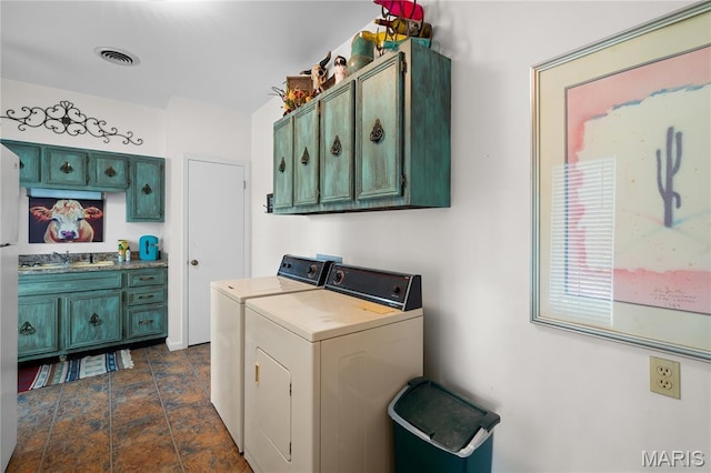 2402 Ripley Rte Unit A, Doniphan, MO 63935 - laundry area with cabinet space and independent washer and dryer