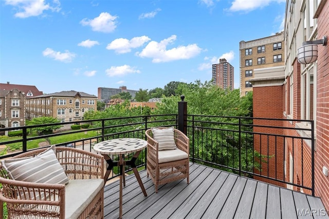110 N Newstead Ave Unit 303, Saint Louis, MO 63108 - view of wooden deck