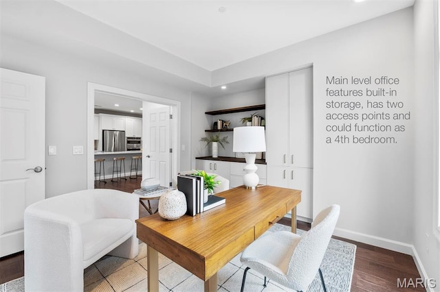 110 N Newstead Ave Unit 303, Saint Louis, MO 63108 - office space featuring recessed lighting and dark wood-style flooring