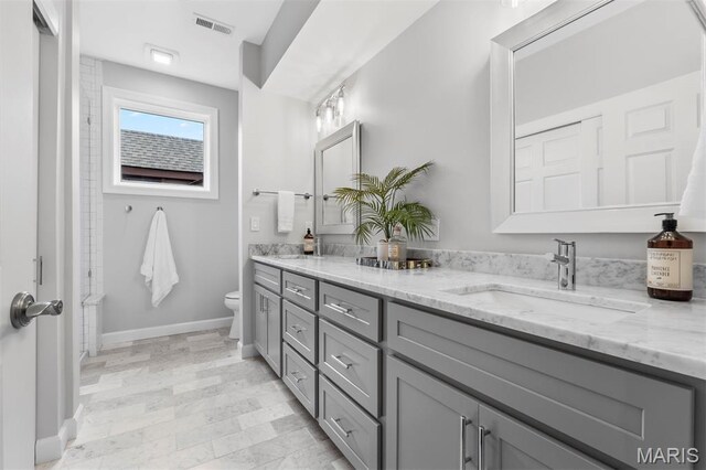 110 N Newstead Ave Unit 303, Saint Louis, MO 63108 - bathroom featuring double vanity and toilet
