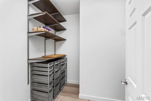 110 N Newstead Ave Unit 303, Saint Louis, MO 63108 - walk in closet featuring light wood-style flooring