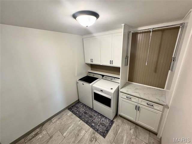 1311 W Line St, Palmyra, MO 63461 - washroom featuring washing machine and dryer and cabinet space