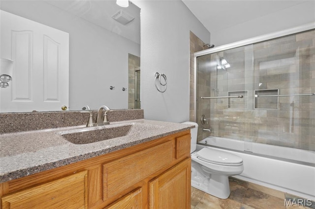 201 Mcclelland Dr, Troy, IL 62294 - full bathroom featuring vanity and enclosed tub / shower combo