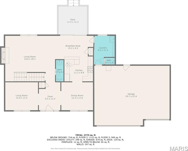 201 Mcclelland Dr, Troy, IL 62294 - view of floor plan / room layout