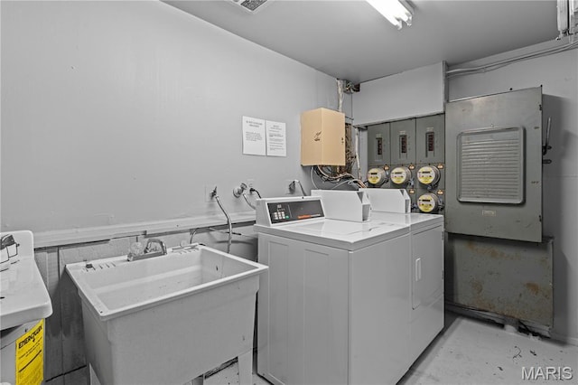 9003 Villaridge Ct Unit A, Affton, MO 63123 - shared laundry room featuring washer and clothes dryer