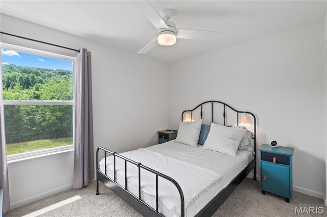 1549 Cascade Ln, Eureka, MO 63025 - bedroom featuring carpet floors and a ceiling fan