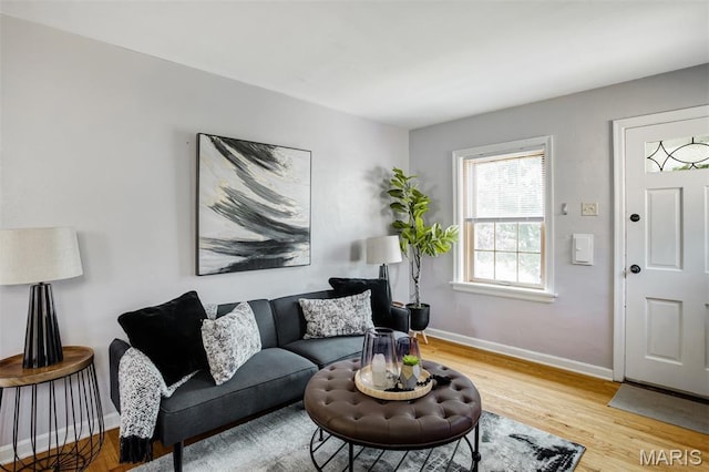 7041 Plainview Ave, Saint Louis, MO 63109 - living room with wood finished floors and baseboards