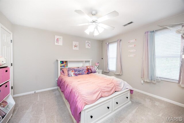 1241 Antique Ln, Mascoutah, IL 62258 - bedroom with carpet flooring and ceiling fan