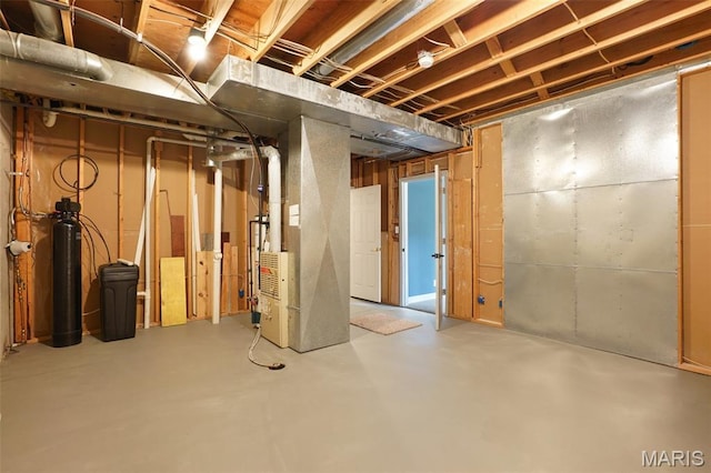 877 Red Fox Dr, Innsbrook, MO 63390 - unfinished basement with a water softener system