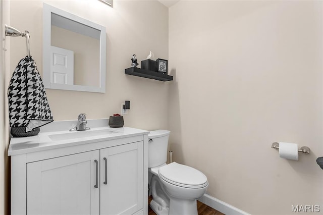 847 Boardwalk Springs Pl, Ofallon, MO 63368 - bathroom with vanity and wood finished floors
