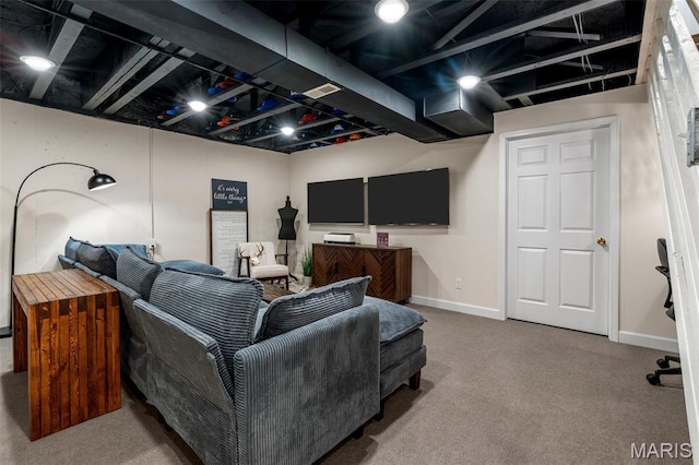 847 Boardwalk Springs Pl, Ofallon, MO 63368 - carpeted living area with baseboards