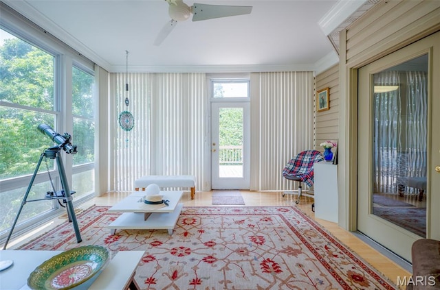 824 Legends View Dr, Eureka, MO 63025 - sunroom featuring ornamental molding