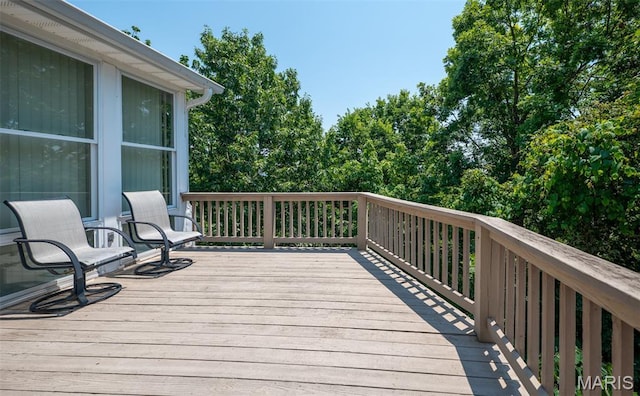 824 Legends View Dr, Eureka, MO 63025 - view of wooden deck