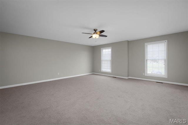8 Dugout Ct, Ofallon, MO 63366 - carpeted empty room featuring a ceiling fan and baseboards