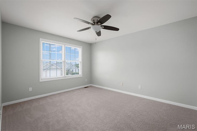 8 Dugout Ct, Ofallon, MO 63366 - carpeted empty room featuring ceiling fan and baseboards