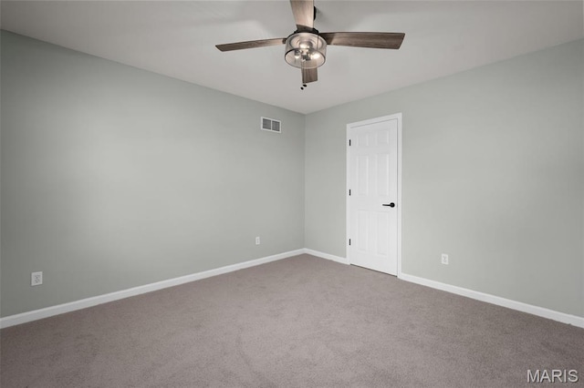 8 Dugout Ct, Ofallon, MO 63366 - spare room with a ceiling fan and carpet floors