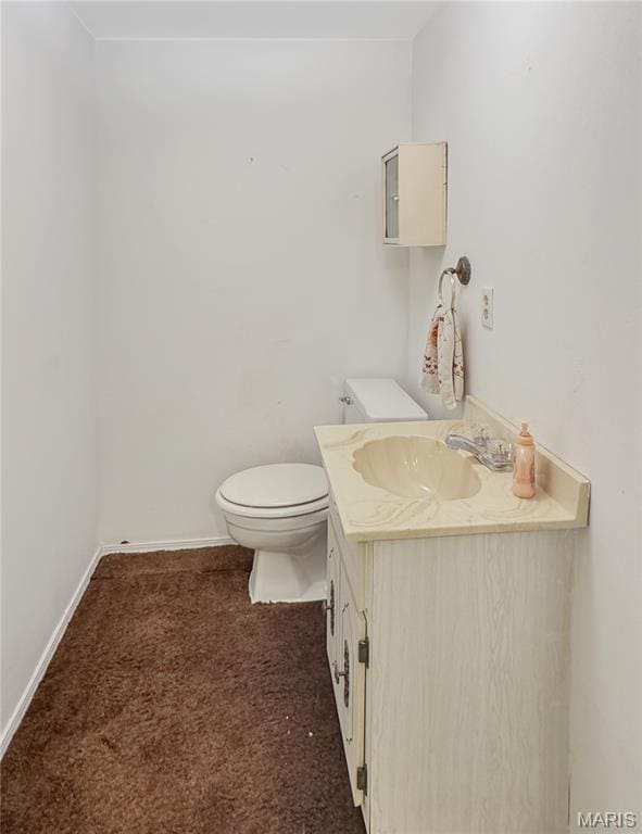 4423 Project Rd, Luebbering, MO 63061 - half bath with toilet, vanity, and baseboards