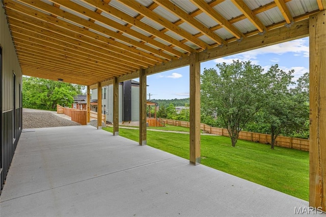 422 N 2nd St, De Soto, MO 63020 - fenced backyard with a patio