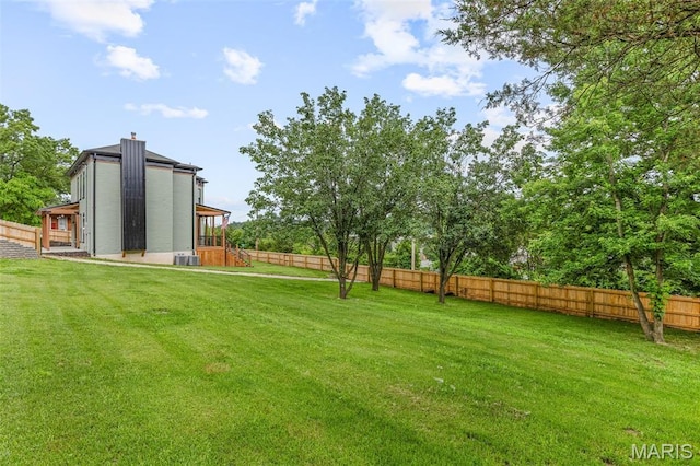 422 N 2nd St, De Soto, MO 63020 - view of fenced backyard
