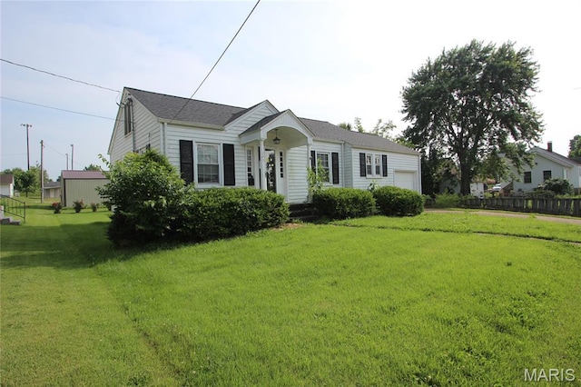205 Deguire, Fredericktown, MO 63645 - view of front of property featuring a garage and a front lawn