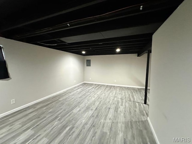 69 Jakes Ct, Ofallon, MO 63366 - finished below grade area with wood finished floors and baseboards