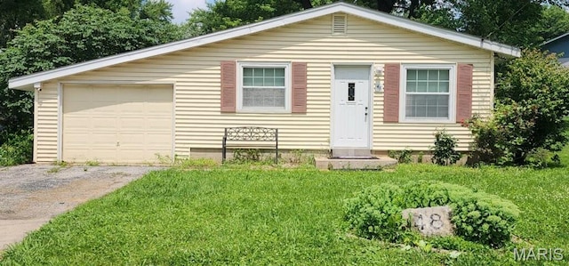 48 Marie Dr, Saint Charles, MO 63301 - view of front of property with driveway and a garage