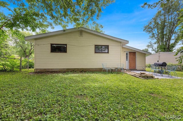 48 Marie Dr, Saint Charles, MO 63301 - rear view of property with a patio area