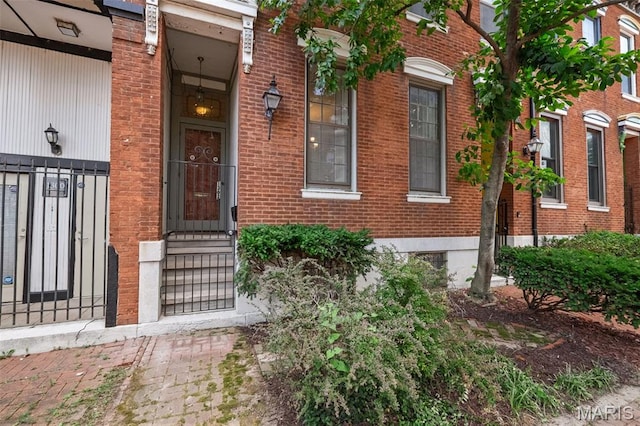 1302 S 10th, Saint Louis, MO 63104 - view of exterior entry with brick siding