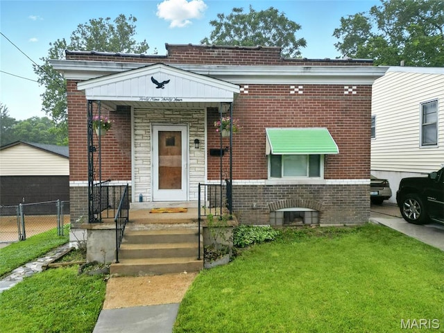4934 Tiemann Ave, Saint Louis, MO 63123 - view of front of house with brick siding