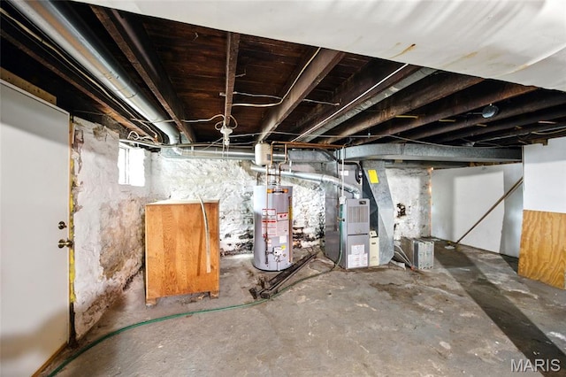 4934 Tiemann Ave, Saint Louis, MO 63123 - below grade area featuring water heater and heating unit