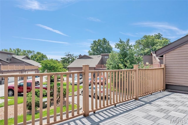 225 Hemingway Ln Unit F, Weldon Spring, MO 63304 - wooden terrace with a residential view