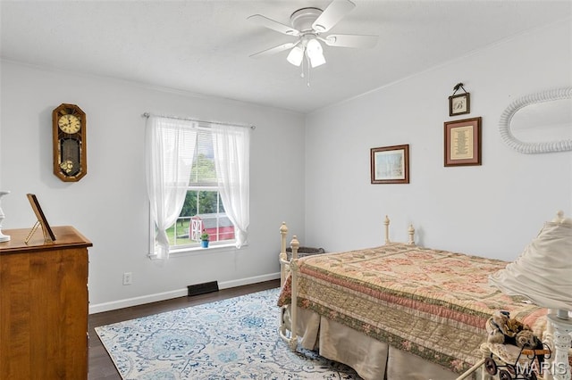 115 Bethel Branch Ct, Hawk Point, MO 63349 - bedroom featuring wood finished floors and ceiling fan