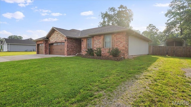 2606 M-Country Dr, Mountain Grove, MO 65711 - ranch-style house featuring driveway, a garage, and brick siding