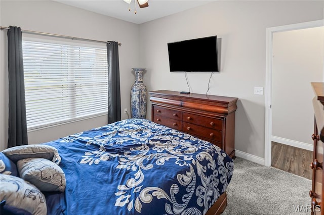 2626 Waldon Ln, Belleville, IL 62221 - carpeted bedroom with baseboards and a ceiling fan