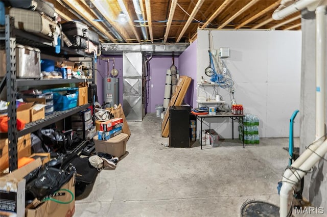 2626 Waldon Ln, Belleville, IL 62221 - unfinished basement with water heater
