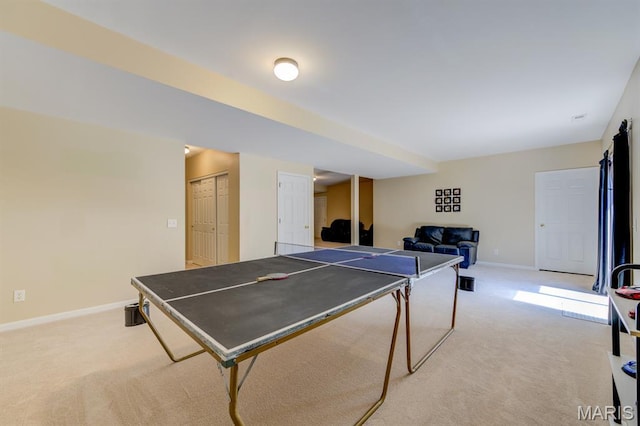 70 Boschert Creek Dr, Saint Peters, MO 63376 - rec room with light carpet and baseboards
