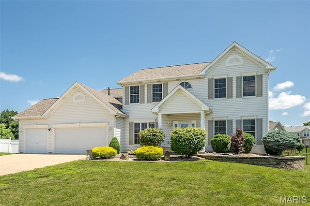86 Homefield Square Ct, Ofallon, MO 63366 - colonial inspired home with a garage and concrete driveway