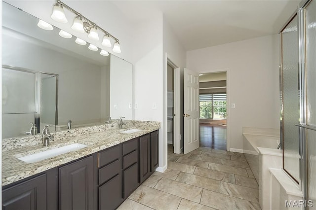 86 Homefield Square Ct, Ofallon, MO 63366 - full bathroom with a bath and double vanity