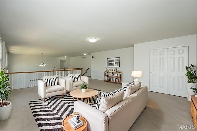 86 Homefield Square Ct, Ofallon, MO 63366 - carpeted living area featuring ceiling fan