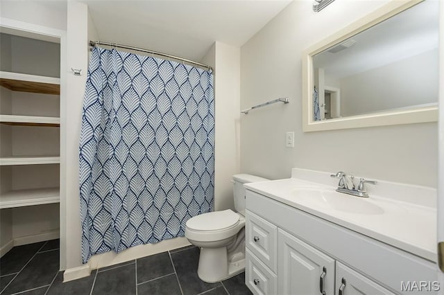 86 Homefield Square Ct, Ofallon, MO 63366 - bathroom featuring vanity, tile patterned flooring, and a shower with shower curtain