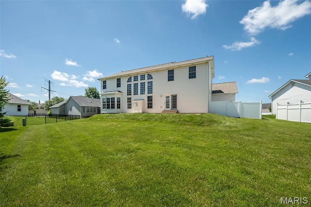 86 Homefield Square Ct, Ofallon, MO 63366 - rear view of house featuring a fenced backyard