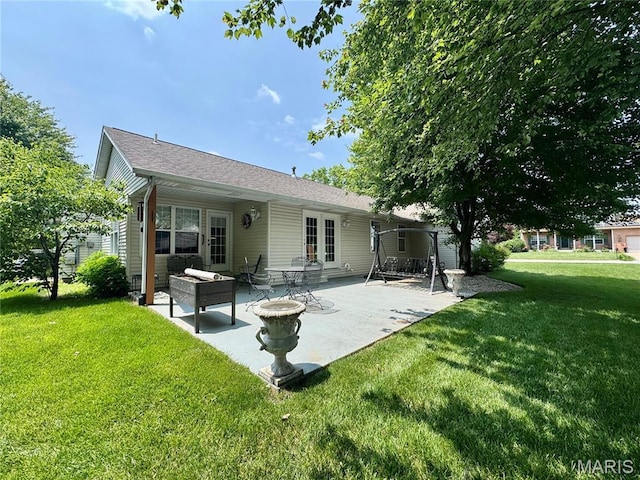 829 Clemson Ave, Fairview Heights, IL 62208 - back of house with a yard and a patio