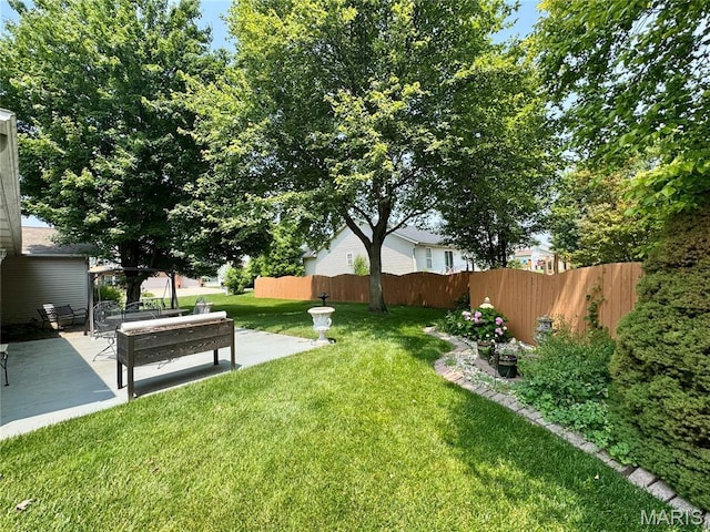 829 Clemson Ave, Fairview Heights, IL 62208 - view of yard featuring a patio