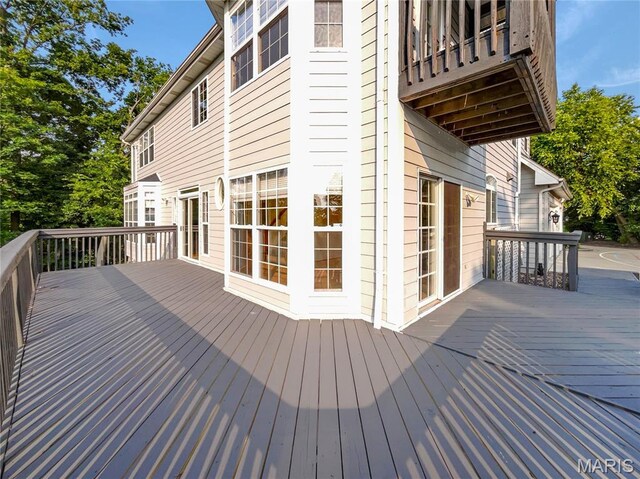 596 Eagle Manor Ln, Chesterfield, MO 63017 - view of wooden terrace