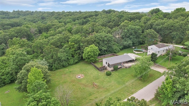 351 Orion Dr, De Soto, MO 63020 - view of subject property featuring a heavily wooded area